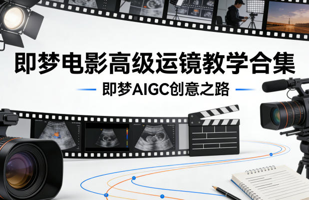 即梦电影高级运镜教学合集，即梦AIGC创意之路-难事易副业库