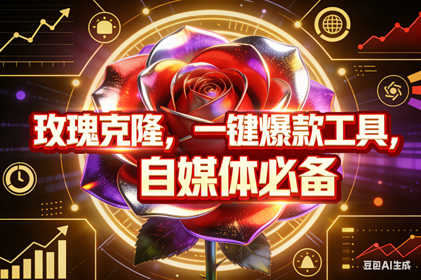 （17792期）玫瑰克隆，ai鲁大魔工具，自媒体必备神器，一键爆款，详细教程。-难事易副业库
