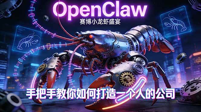 （17684期）OpenClaw，小龙虾-从产品到爆款的成长之路，手把手教你如何打造一个人的公司-难事易副业库