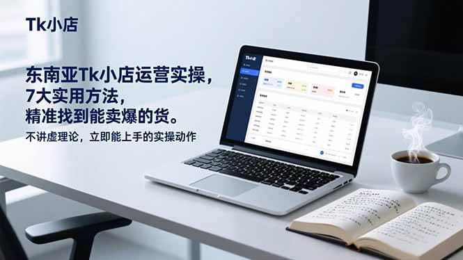 （17041期）东南亚Tk小店运营实操，7大实用方法，精准找到能卖爆的货。不讲虚理论，立即能上手的实操动作-难事易副业库