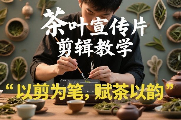 茶叶宣传片剪辑教学，以剪为笔，赋茶以韵，新手也能拍出高级感-难事易副业库
