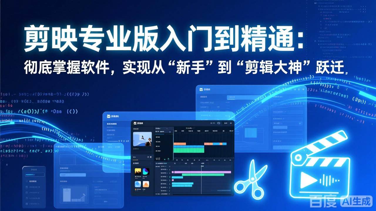 （17321期）剪映专业版入门到精通：彻底掌握软件，实现从“新手”到“剪辑大神”跃迁-难事易副业库