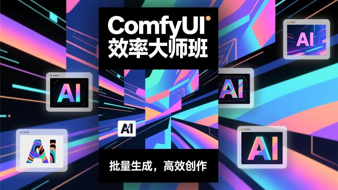 （17107期）ComfyUI效率大师班：工作流搭建，批量生成，将个人AI出图效率提升5-10倍，月接单收入1-3万-难事易副业库