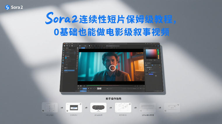 Sora2连续性短片保姆级教程，0基础也能做电影级叙事视频-难事易副业库