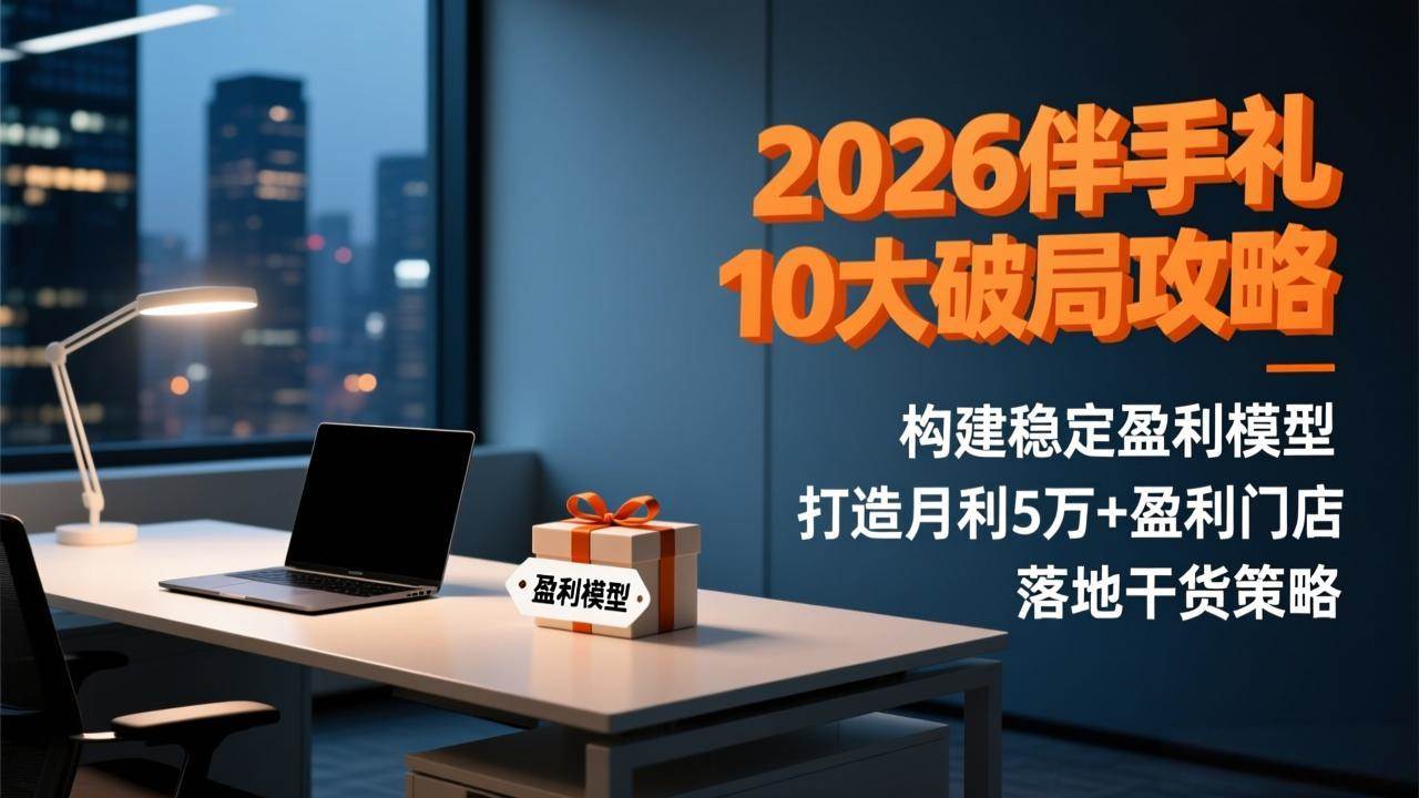 （17191期）2026伴手礼10大破局攻略：构建稳定盈利模型，打造月利5万+盈利门店，落地干货策略-难事易副业库
