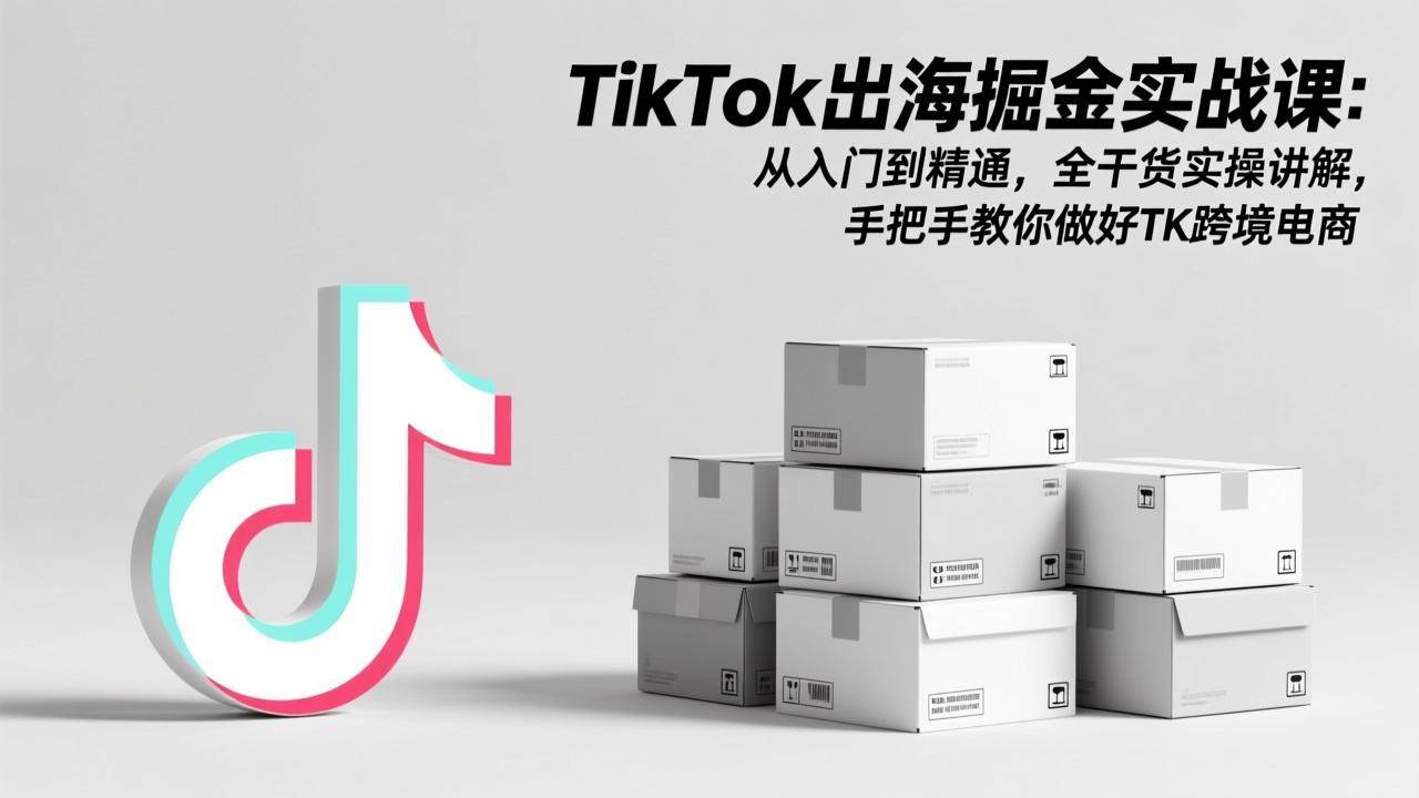 （17368期）TikTok出海掘金实战课：从入门到精通，全干货实操讲解，手把手教你做好TK跨境电商-难事易副业库