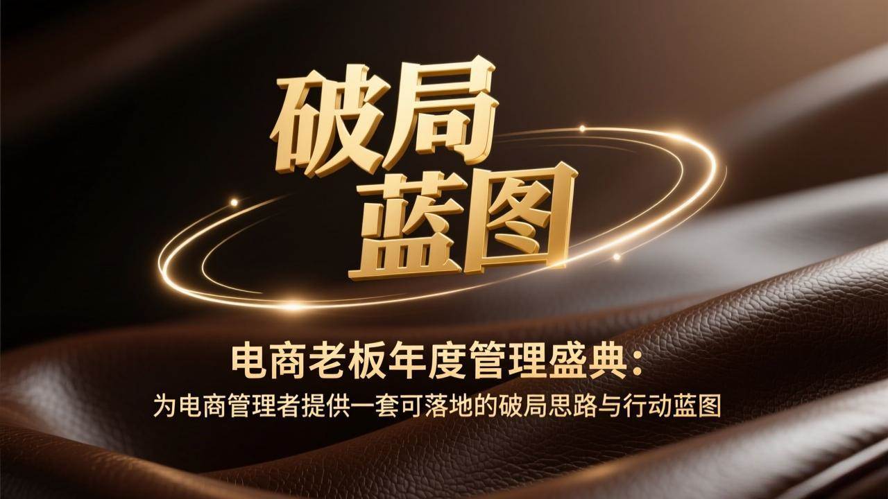 （17374期）电商老板年度管理盛典：为电商管理者提供一套可落地的破局思路与行动蓝图-难事易副业库