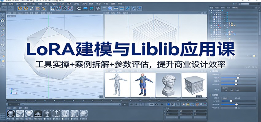 LoRA建模与Liblib应用课：工具实操+案例拆解+参数评估，提升商业设计效率-难事易副业库