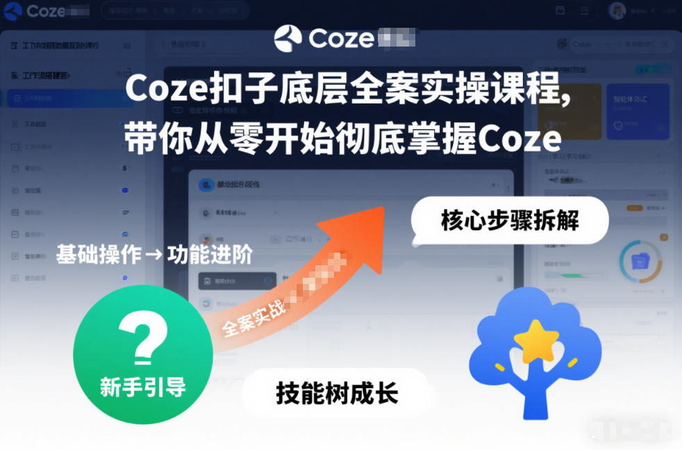 Coze扣子底层全案实操课程，带你从零开始彻底掌握Coze（更新3月）-难事易副业库