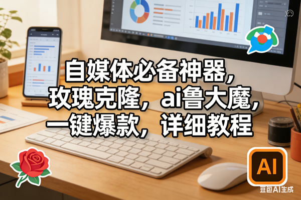 （17886期）玫瑰克隆软件，ai鲁大魔工具，自媒体必备神器，一键爆款，详细教程。-难事易副业库
