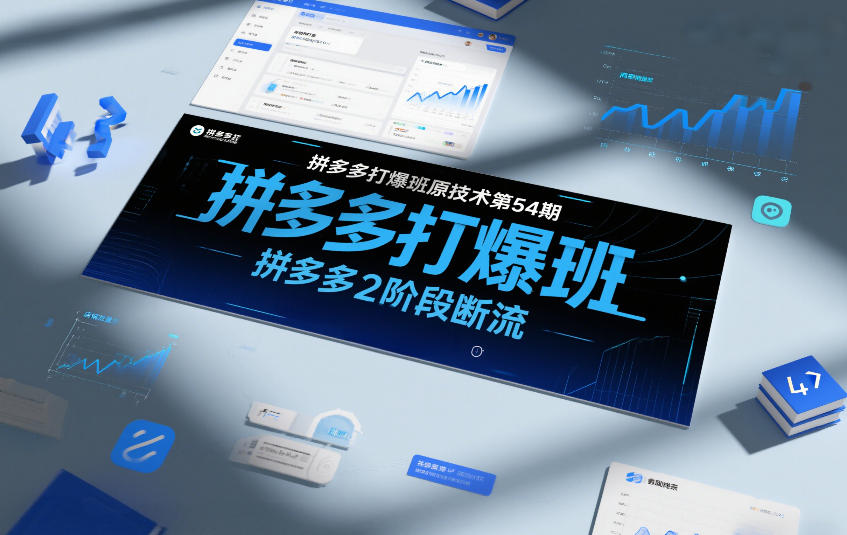 拼多多打爆班原创技术第54期，拼多多2阶段断流-难事易副业库