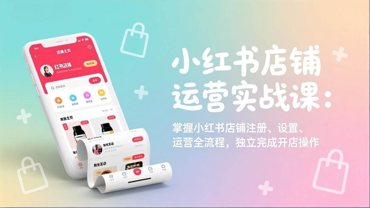 （17561期）小红书店铺运营实战课：掌握小红书店铺注册、设置、运营全流程，独立完成开店操作-难事易副业库