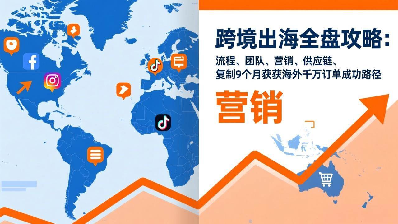 （17099期）跨境出海全盘攻略：流程，团队，营销，供应链，复制9个月斩获海外千万订单成功路径-难事易副业库