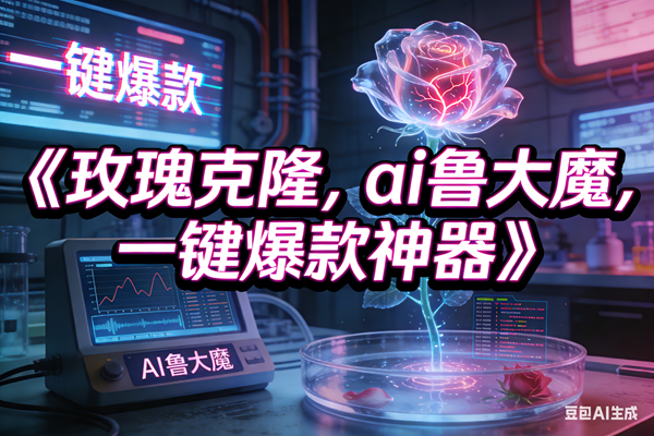 （17076期）玫瑰克隆神器，ai鲁大魔，自媒体必备神器，一键爆款，详细教程-难事易副业库